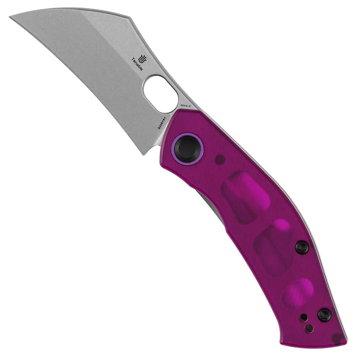 Tenable B2087A1 Osprey (Nitro-V, Recurved Hawkbill, Stonewashed, Purple PC) Pocket Knife