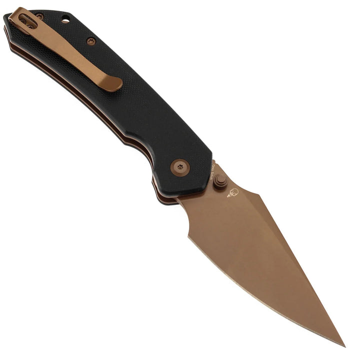 Tenable B1034H3 Fenrir (Nitro-V, Harpoon, Blackwash, Rose Gold Coated, Black G10) Folding Knife