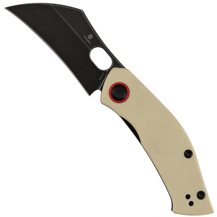 Tenable B2087A2 Osprey (Nitro-V, Recurved Hawkbill, Blackwash, Ivory White G10) Pocket Knife