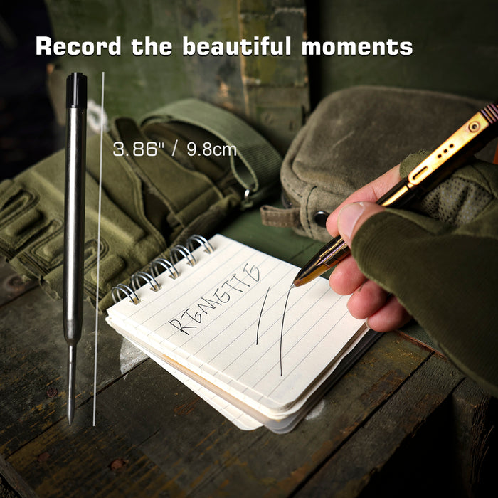 REMETTE RT-TP1G Tactical Slide Click Pen (Bronze Titanium, Glassbreaker) Tactical Pen