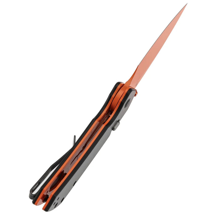 Tenable B1034H5 Fenrir (Nitro-V,  Harpoon, Orange Coated, Twill Carbon Fiber) Folding Knife