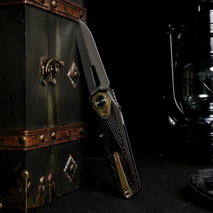 Remette RTIP-A RT-Infinite Power (M390, Dagger, Satin, Titanium) Pocket Knife