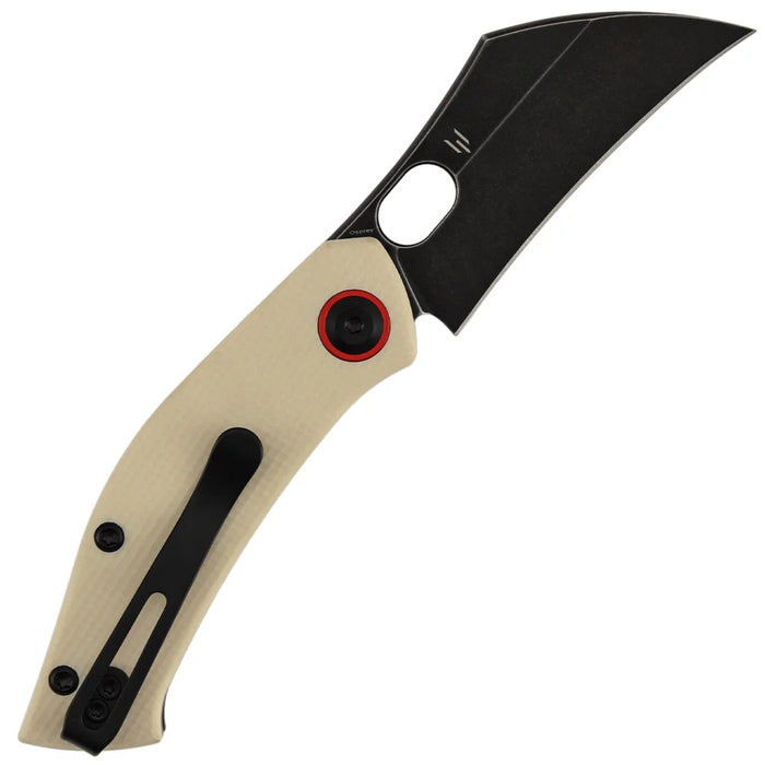 Tenable B2087A2 Osprey (Nitro-V, Recurved Hawkbill, Blackwash, Ivory White G10) Pocket Knife