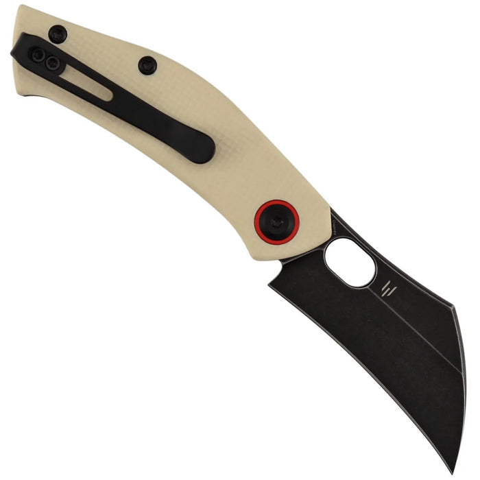 Tenable B2087A2 Osprey (Nitro-V, Recurved Hawkbill, Blackwash, Ivory White G10) Pocket Knife