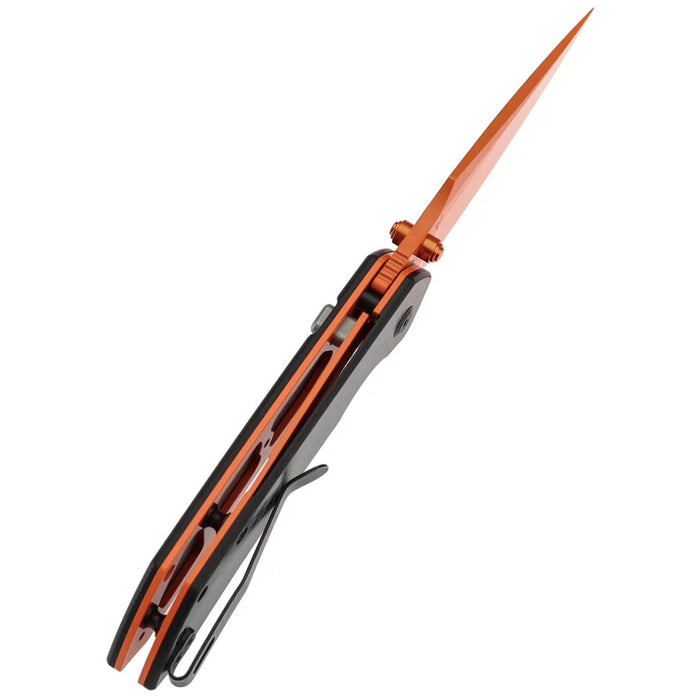Tenable B1034H5 Fenrir (Nitro-V,  Harpoon, Orange Coated, Twill Carbon Fiber) Folding Knife