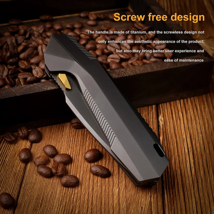 Remette RT-WK1-F Disassembly (M390, Drop Point, DLC, Titanium) Pocket Knife