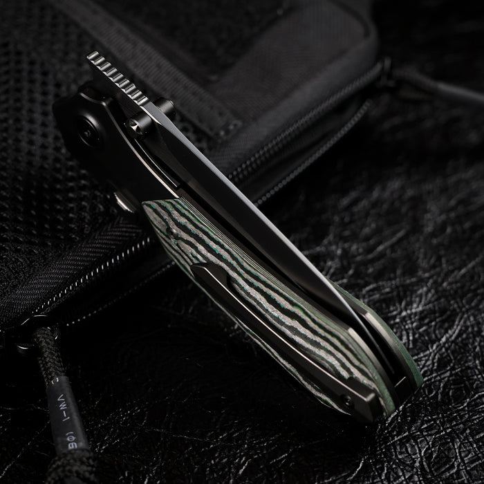 Remette RTPT-KBC RT-Meteor (M390, Drop Point, DLC, Titanium & Carbon Fiber, Button Liner Lock) Folding Pocket Knife