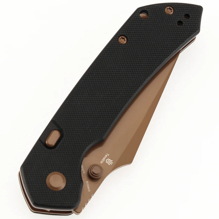 Tenable B1034H3 Fenrir (Nitro-V, Harpoon, Blackwash, Rose Gold Coated, Black G10) Folding Knife