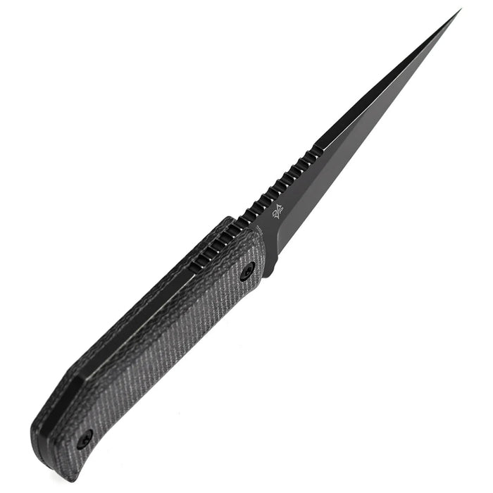 Tenable G020A4 ToothPik (14C28N, Modified Kiridashi, Blackwash, Black Micarta) Fixed Blade Knife
