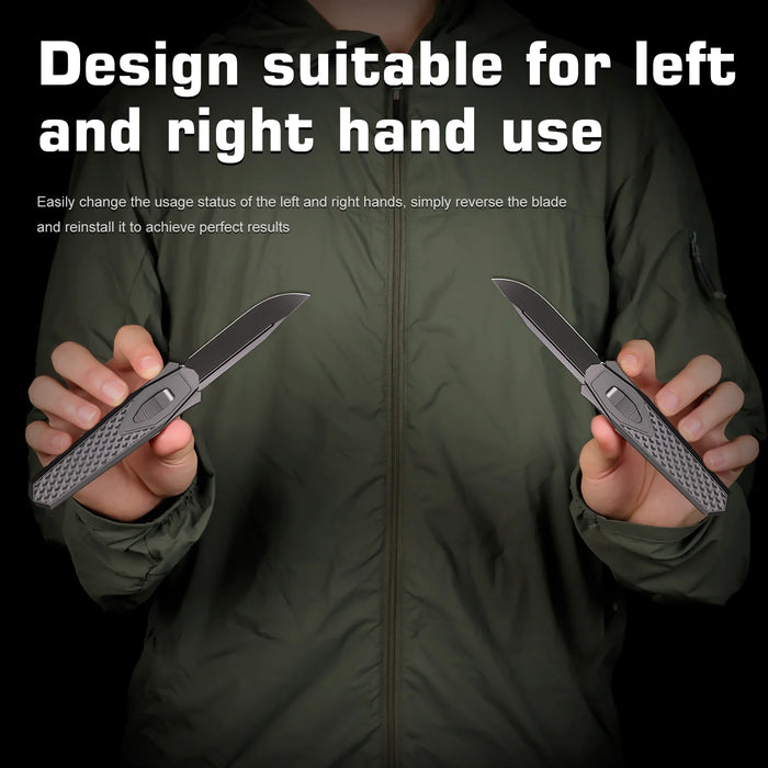 Remette ZL101B5 RT-Swordfish (M390, Clip Point, DLC, Titanium/Carbon Fiber) Gravity Knife