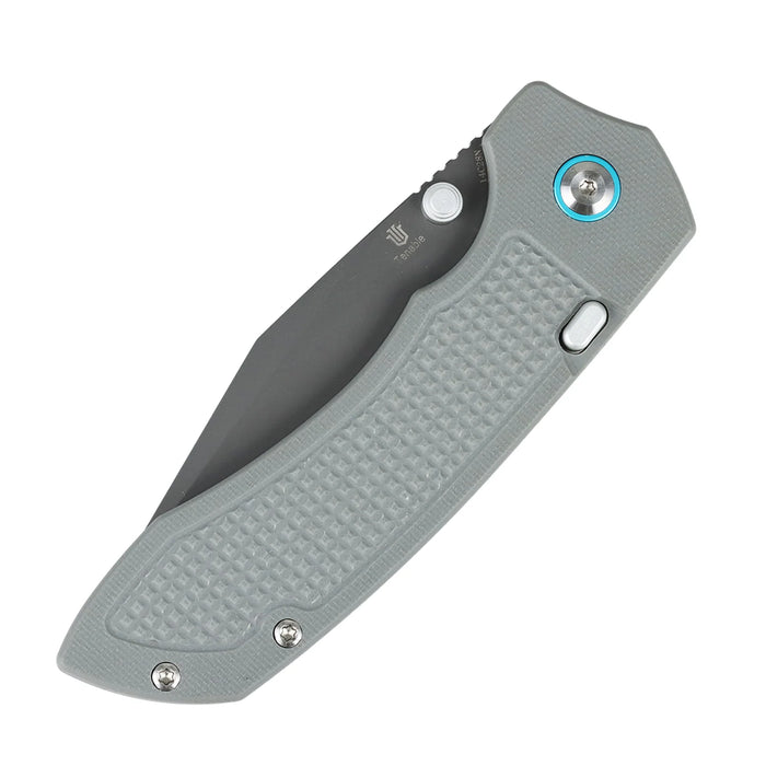 Tenable B1036H1 Entity (14C28N, Drop Point, Gray TiCn Coated, Gray G10) Folding Knife