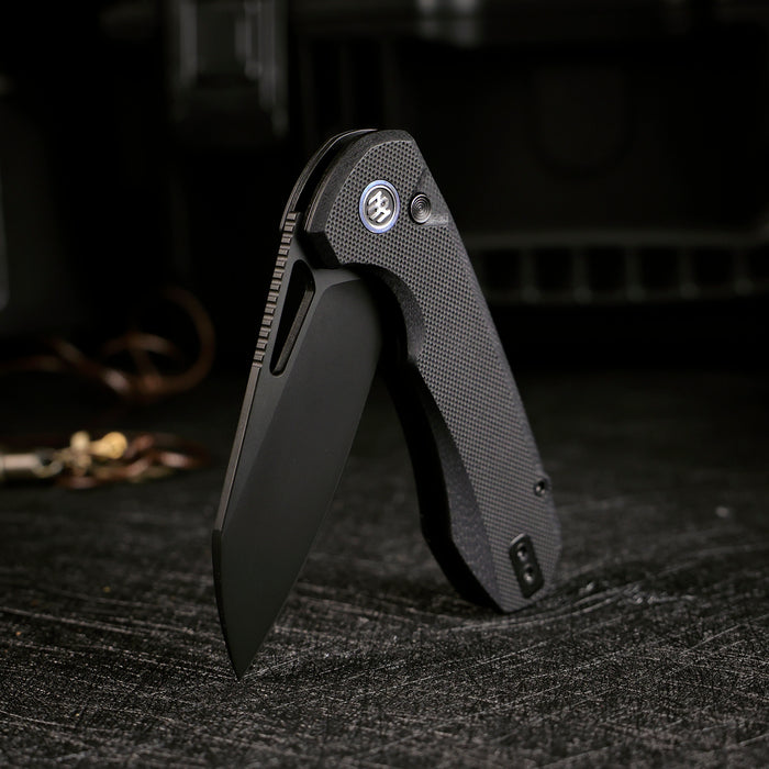 Remette RTCMLA RT-Camel (14C28N, Sheepsfoot, Titanium Plated, G10, Button Liner Lock) Folding Pocket Knife