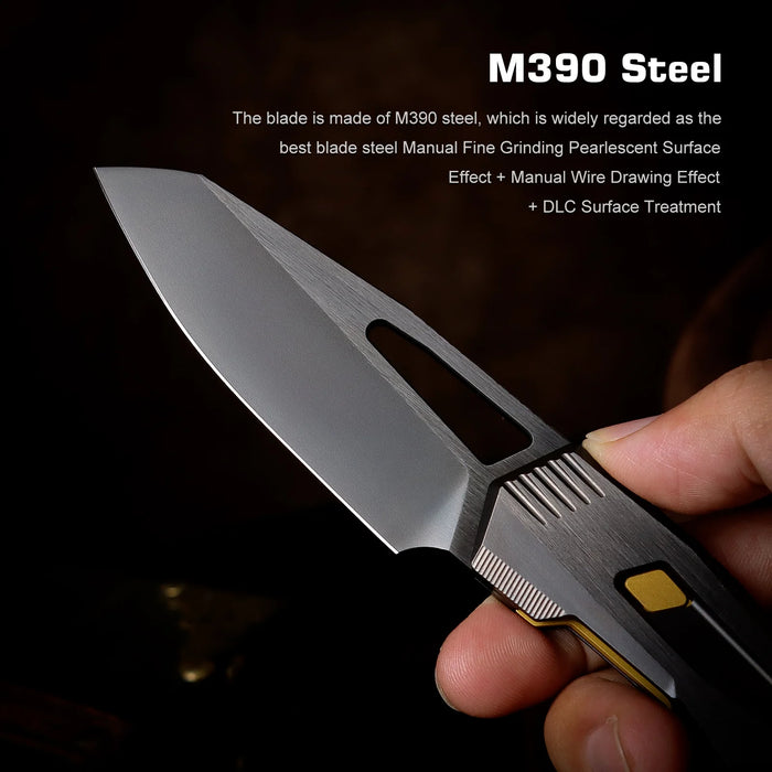 Remette RTCZ-B Agile Peregrine Falcon (M390, Reverse Tanto, DLC, Titanium) Pocket Knife