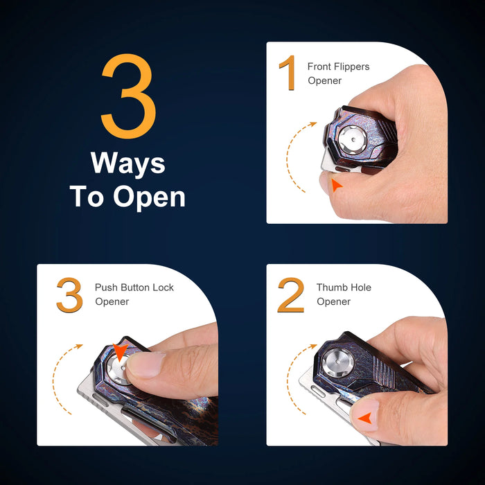 Remette RTT1-TX Peregrine Falcon (M390, Reverse Tanto, Satin, Titanium) Pocket Knife