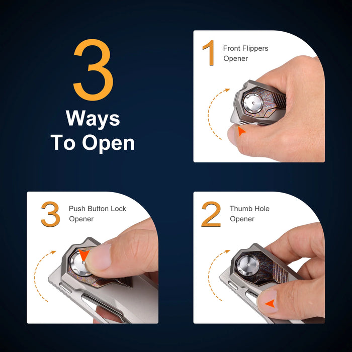 Remette RTT1-GX Peregrine Falcon (M390, Reverse Tanto, Satin, Titanium) Pocket Knife