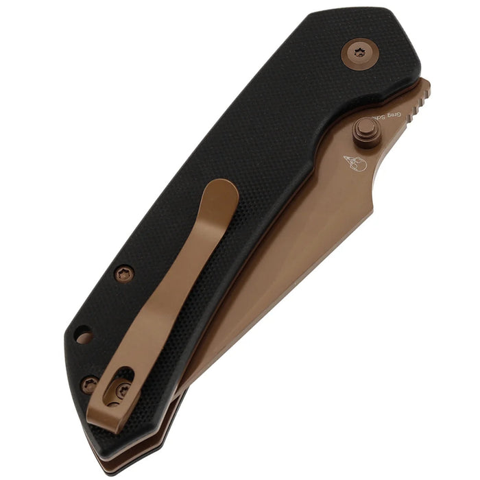Tenable B1034H3 Fenrir (Nitro-V, Harpoon, Blackwash, Rose Gold Coated, Black G10) Folding Knife