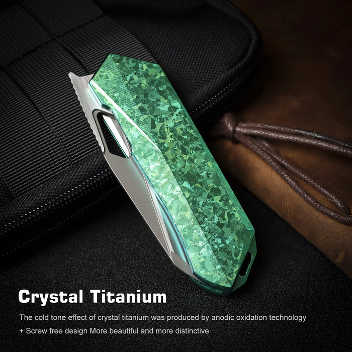 Remette RTWP-IG Woodpecker (M390, Reverse Tanto, Satin, Titanium) Pocket Knife