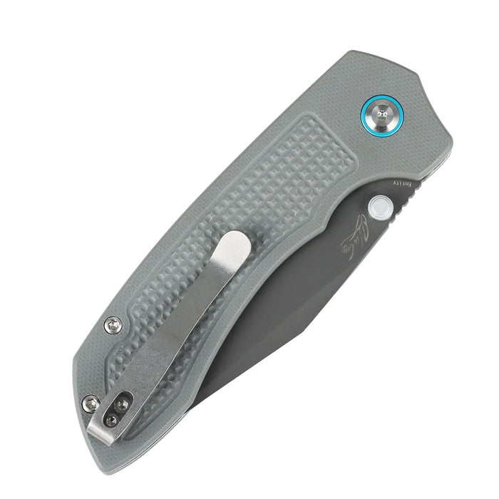 Tenable B1036H1 Entity (14C28N, Drop Point, Gray TiCn Coated, Gray G10) Folding Knife