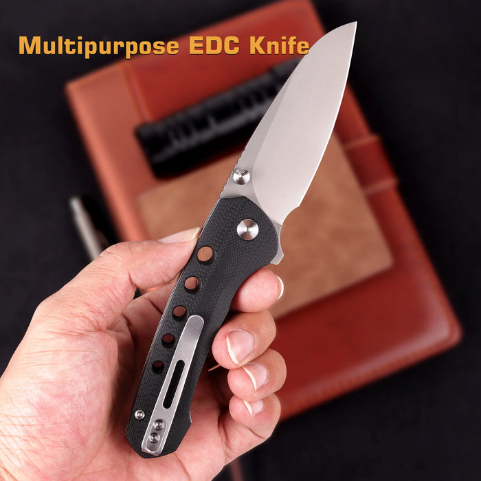 REMETTE RT-BEE-G (14C28N, Sheepsfoot, Ceramic Finish, G10, Black) Pocket Knife