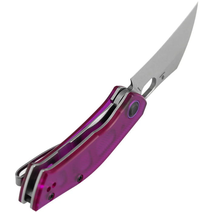 Tenable B2087A1 Osprey (Nitro-V, Recurved Hawkbill, Stonewashed, Purple PC) Pocket Knife