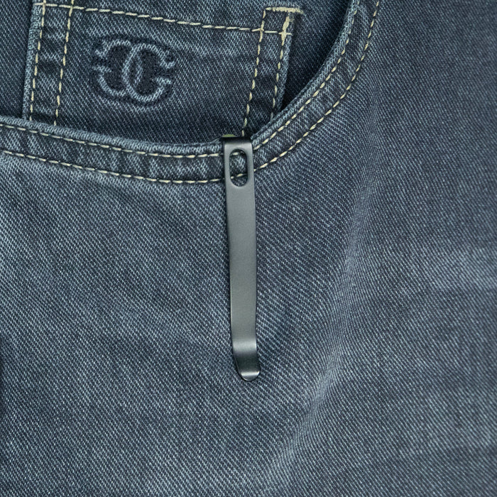 Kubey KU331T Thalia (14C28N, Drop Point, Blackwash, Green G10) Front Flipper EDC Pocket Folding Knife