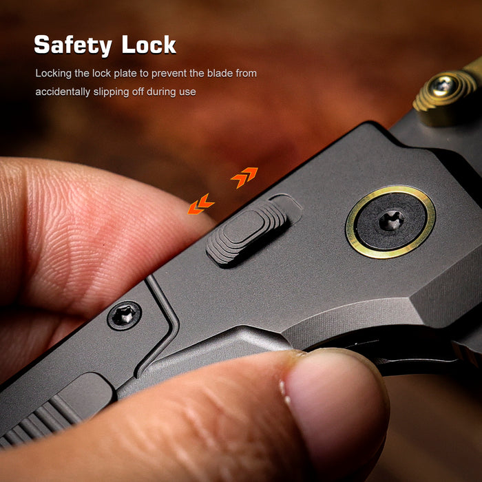 Remette RTCO-TH Cosmic (M390, Drop Point, DLC, Titanium, Button Liner Lock) Pocket Knife