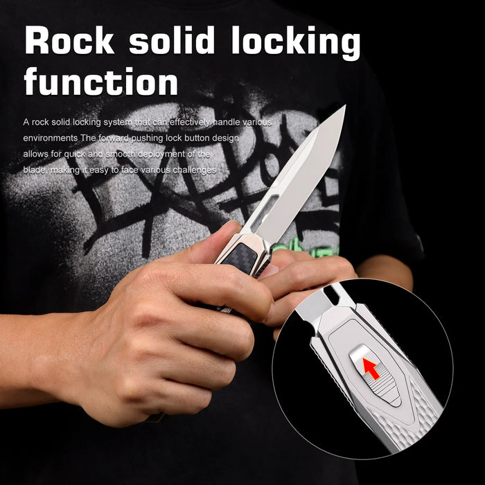 Remette ZL101A1 RT-Swordfish (M390, Tanto, Pearlescent, Titanium, Ceramic Sandblasting) Gravity Knife