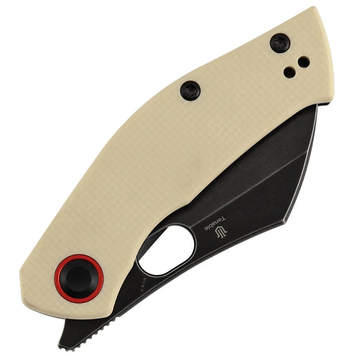 Tenable B2087A2 Osprey (Nitro-V, Recurved Hawkbill, Blackwash, Ivory White G10) Pocket Knife