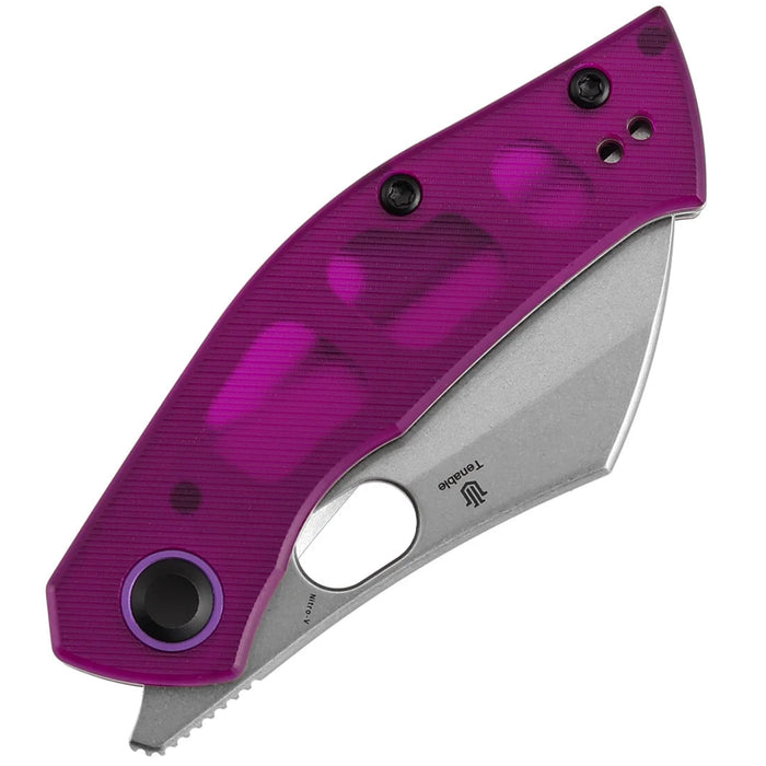 Tenable B2087A1 Osprey (Nitro-V, Recurved Hawkbill, Stonewashed, Purple PC) Pocket Knife