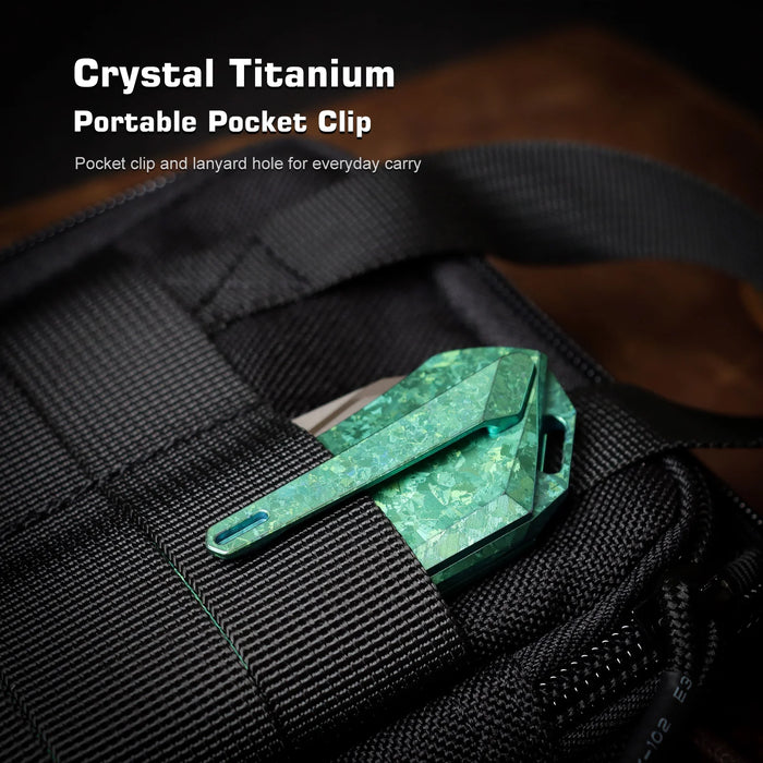 Remette RTWP-IG Woodpecker (M390, Reverse Tanto, Satin, Titanium) Pocket Knife