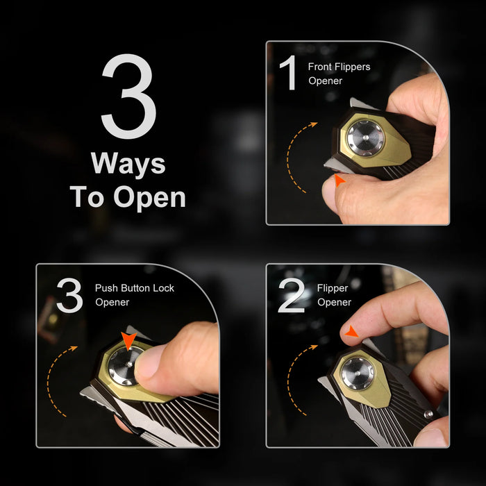 Remette RTIP-A RT-Infinite Power (M390, Dagger, Satin, Titanium) Pocket Knife