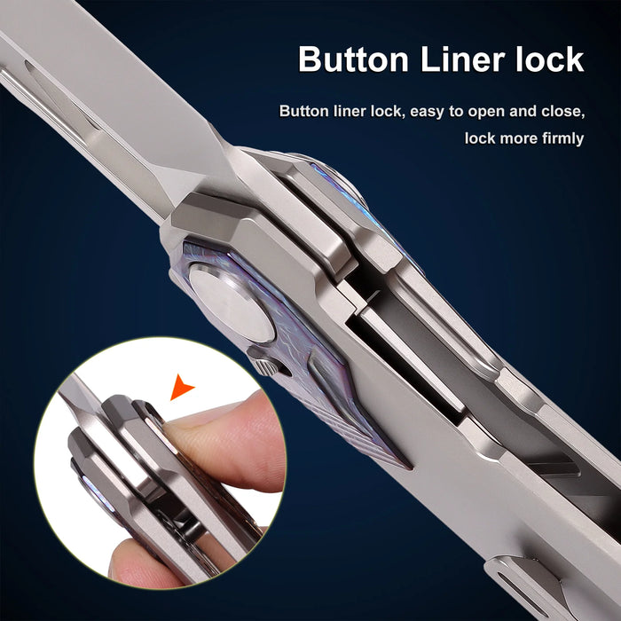 Remette RTT1-GX Peregrine Falcon (M390, Reverse Tanto, Satin, Titanium) Pocket Knife