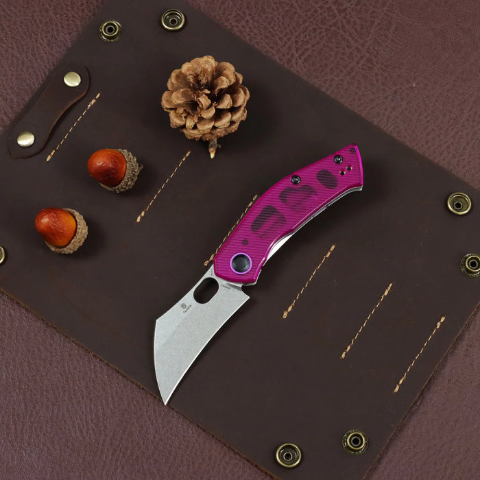 Tenable B2087A1 Osprey (Nitro-V, Recurved Hawkbill, Stonewashed, Purple PC) Pocket Knife