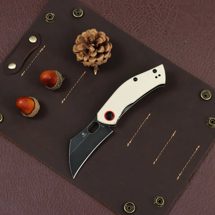 Tenable B2087A2 Osprey (Nitro-V, Recurved Hawkbill, Blackwash, Ivory White G10) Pocket Knife
