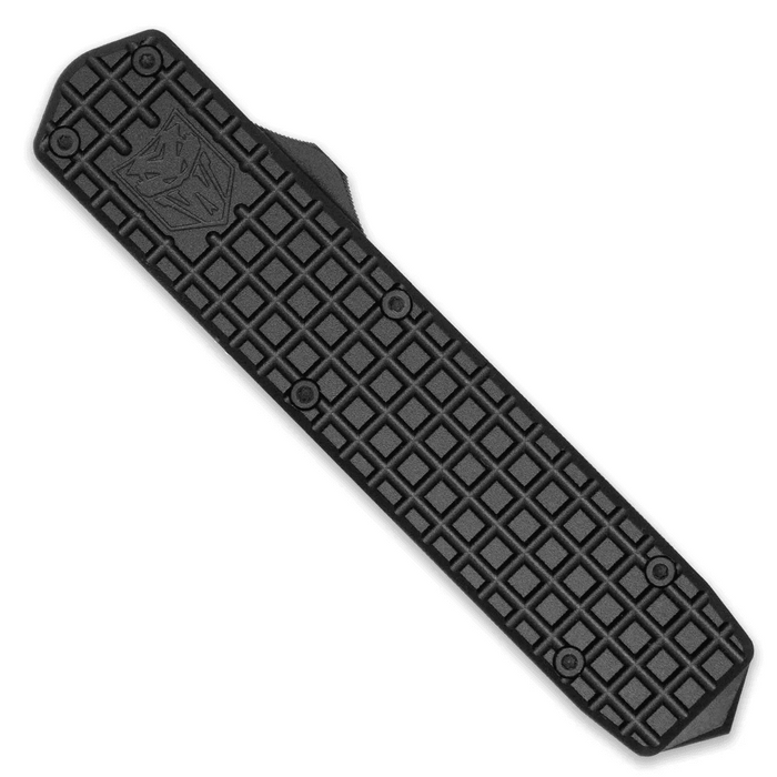 CobraTec CTMBM Black Mamba (D2, Drop Point, Black Titanium Coated, Black Aluminum, OTF) Automatic Pocket Knife