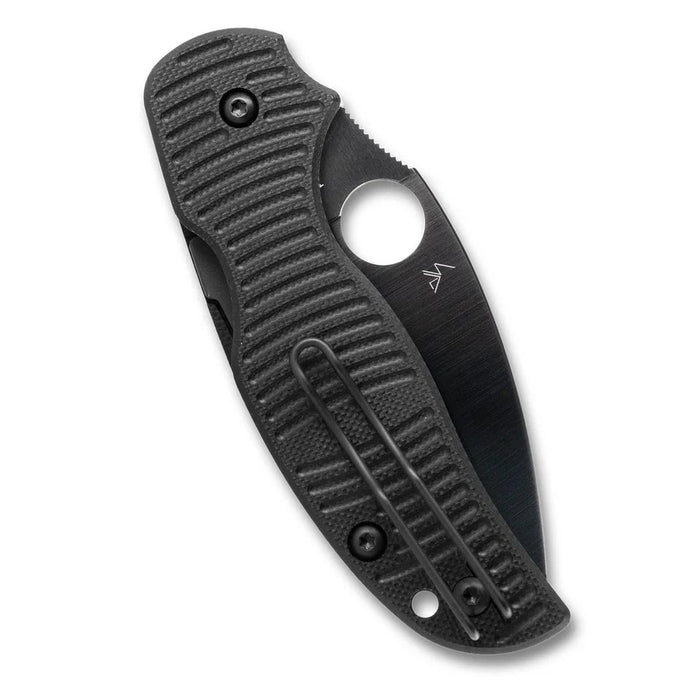 Spyderco C123GPBKMCBK Sage 5 Salt (CPM MagnaCut, Leaf, Black G10, Compression Lock) Pocket Knife