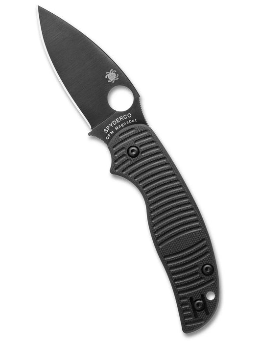 Spyderco C123GPBKMCBK Sage 5 Salt (CPM MagnaCut, Leaf, Black G10, Compression Lock) Pocket Knife