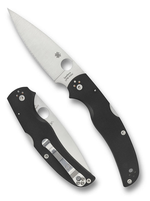 Spyderco C244GP Native Chief (CPM S30V, Drop Point, Satin, Black G10, Back Lock) Pocket Knife