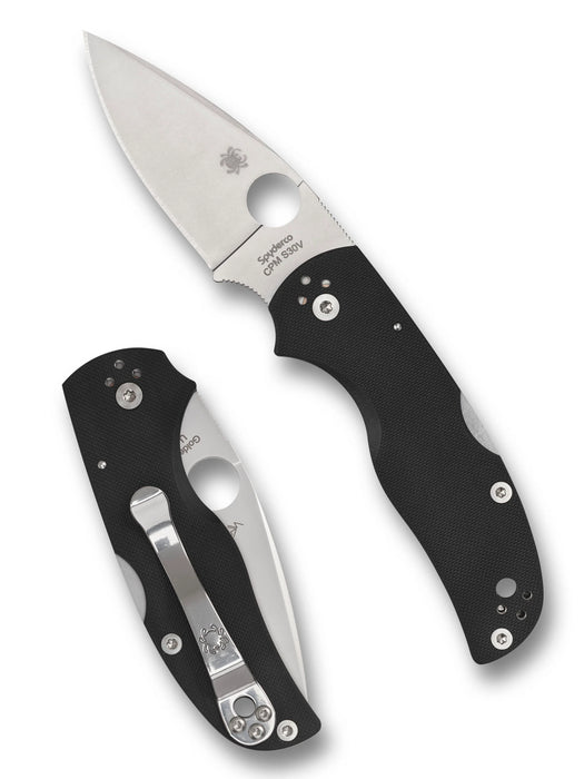Spyderco C41GP5 Native 5 (CPM S30V, Drop Point, Satin, G10, Black) Pocket Knife