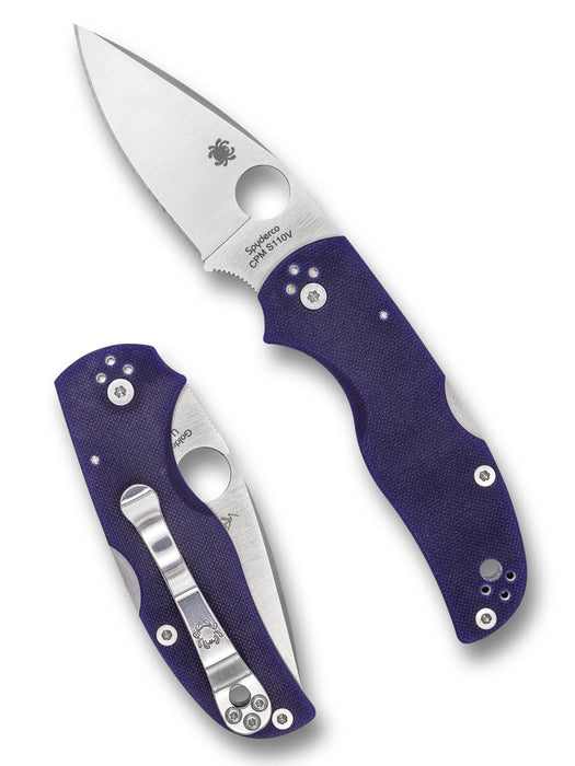 Spyderco C41GPDBL5 Native 5 (CPM S110V, Drop Point, G10, Blue) Pocket Knife