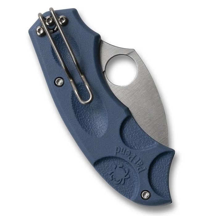 Spyderco C64PCBL Meerkat (CPM SPY27, Drop Point, Satin, Blue FRN, Phantom Lock) Pocket Knife
