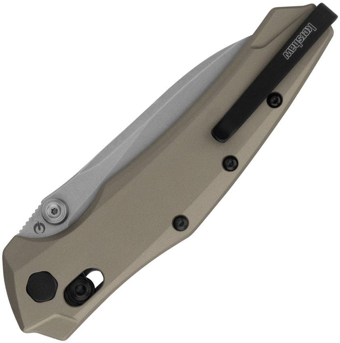Kershaw 6777FDESW Bareknuckle (MagnaCut, Sheepsfoot, Stonewashed, Aluminum, Dark Earth) Pocket Knife