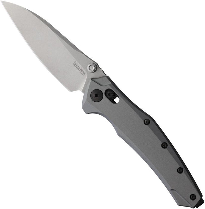 Kershaw 6777GRYSW Bareknuckle (MagnaCut, Drop Point, Stonewashed, Aluminum, Gray) Pocket Knife
