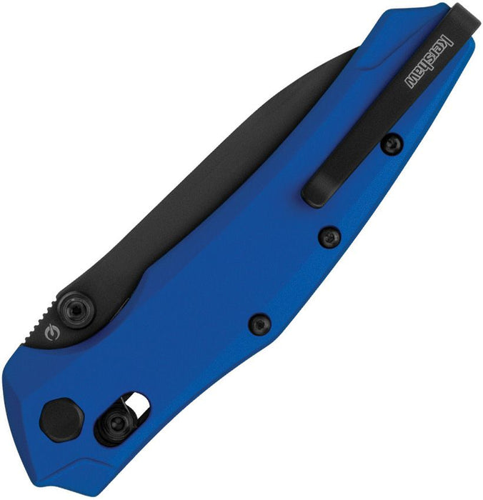 Kershaw 6777NBBLK Bareknuckle (MagnaCut, Sheepsfoot, Black PVD, Aluminum, Blue) Pocket Knife