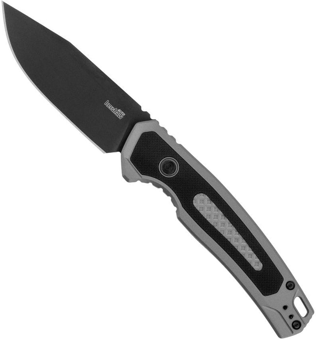 Kershaw 7106GRY Launch 21 (CPM M4, Drop Point, Black, Aluminum/G10) Automatic Pocket Knife