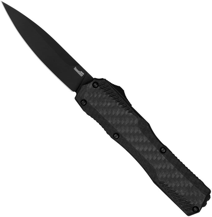 Kershaw 9000CFBLK Livewire (MagnaCut, Spear Point, PVD Coating, Carbon Fiber) Automatic Pocket Knife
