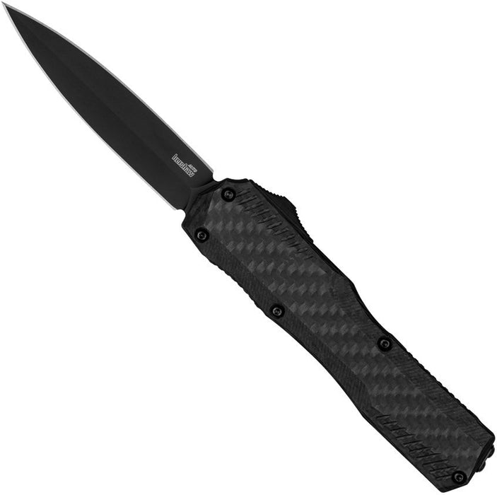 Kershaw 9000DECF Livewire (MagnaCut, Dagger, Black PVD, Carbon Fiber) Automatic Pocket Knife