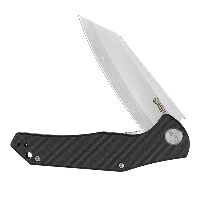 Kubey KU158O Flash (San Mai M2, Reverse Tanto, Satin, Black G10, Liner Lock) Folding Pocket Knife