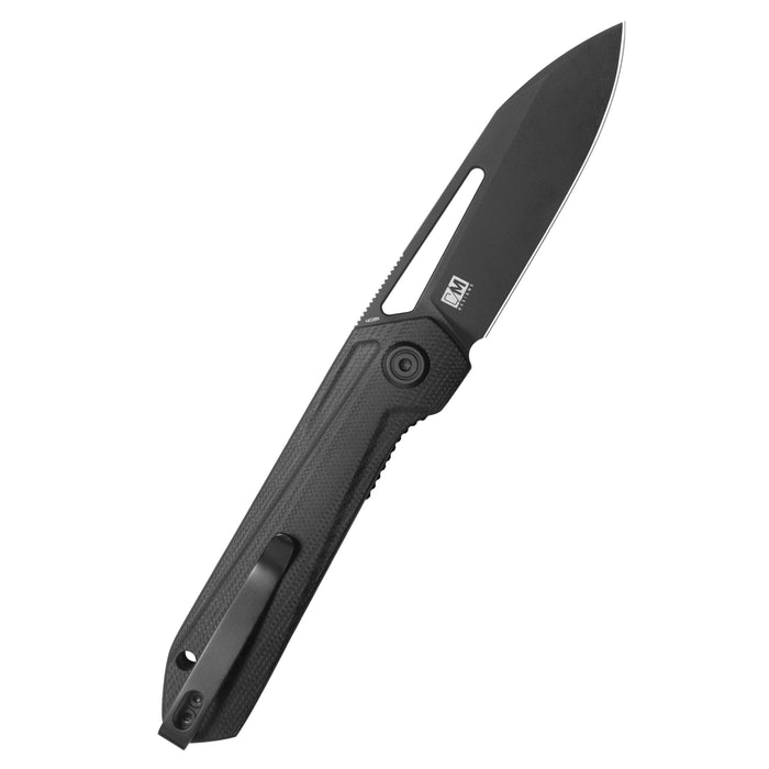 Kubey KU321X Royal (14C28N, Clip Point, Blackwash, Black G10, Liner Lock) Folding Pocket Knife