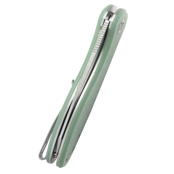 Kubey KU358L Master Chief (14C28N, Reverse Tanto, Beadblast, Jade G10, Liner Lock) Folding Pocket Knife